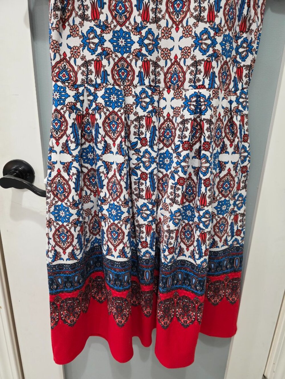 LuLaRoe Amelia Dress Multicolor Print – XL – Fit & Flare Midi with Pockets - Picture 5 of 10